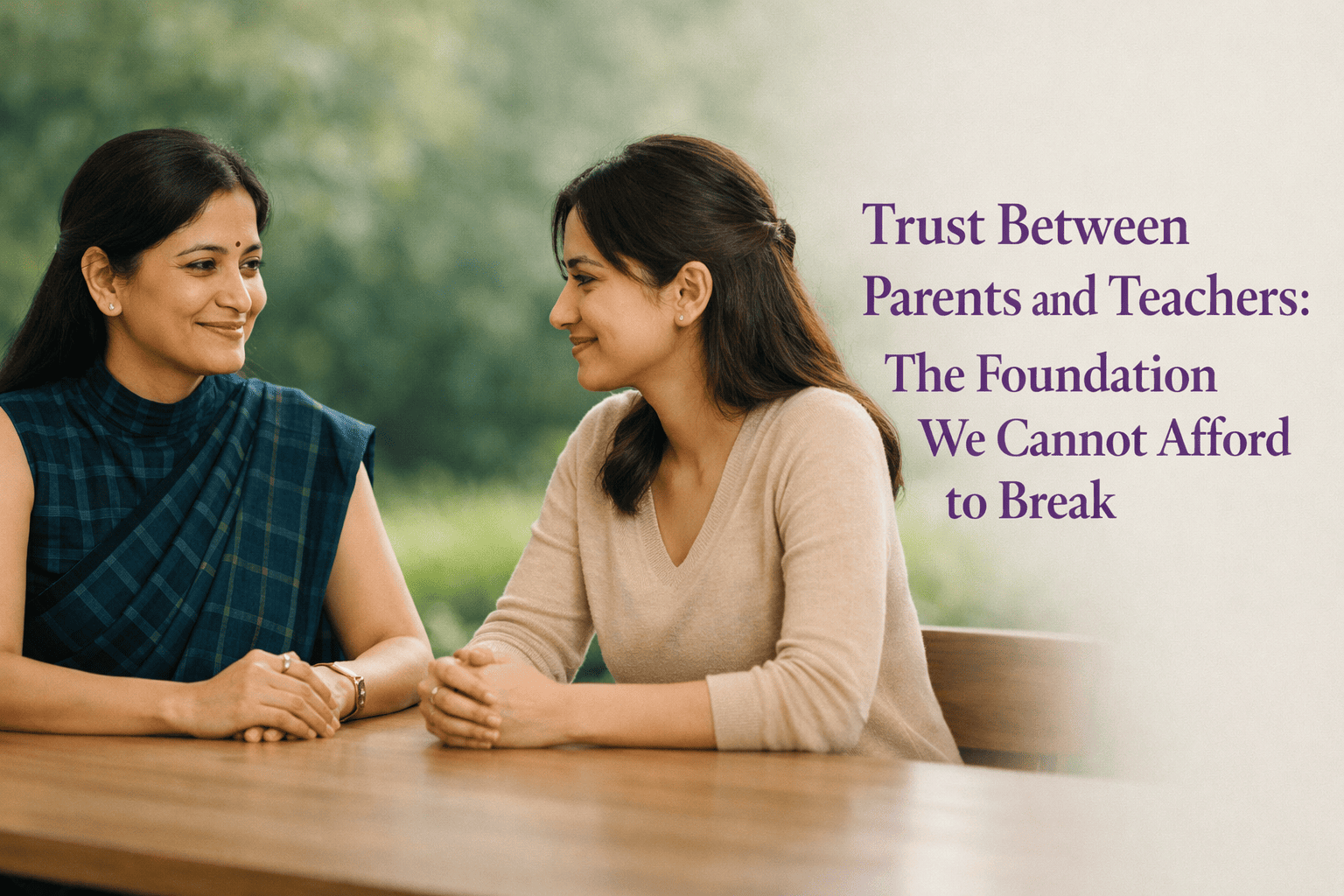 Trust Between Parents and Teachers The Foundation We Cannot Afford to Break